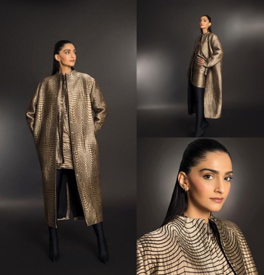 Sonam Kapoor Rocks Fashion Game In Golden Mini Dress With Jacket, See Photos 870373