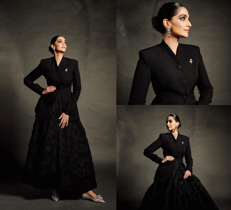 Sonam Kapoor Strikes A Perfect Balance Between Class And Elegance In Black Attire 867584