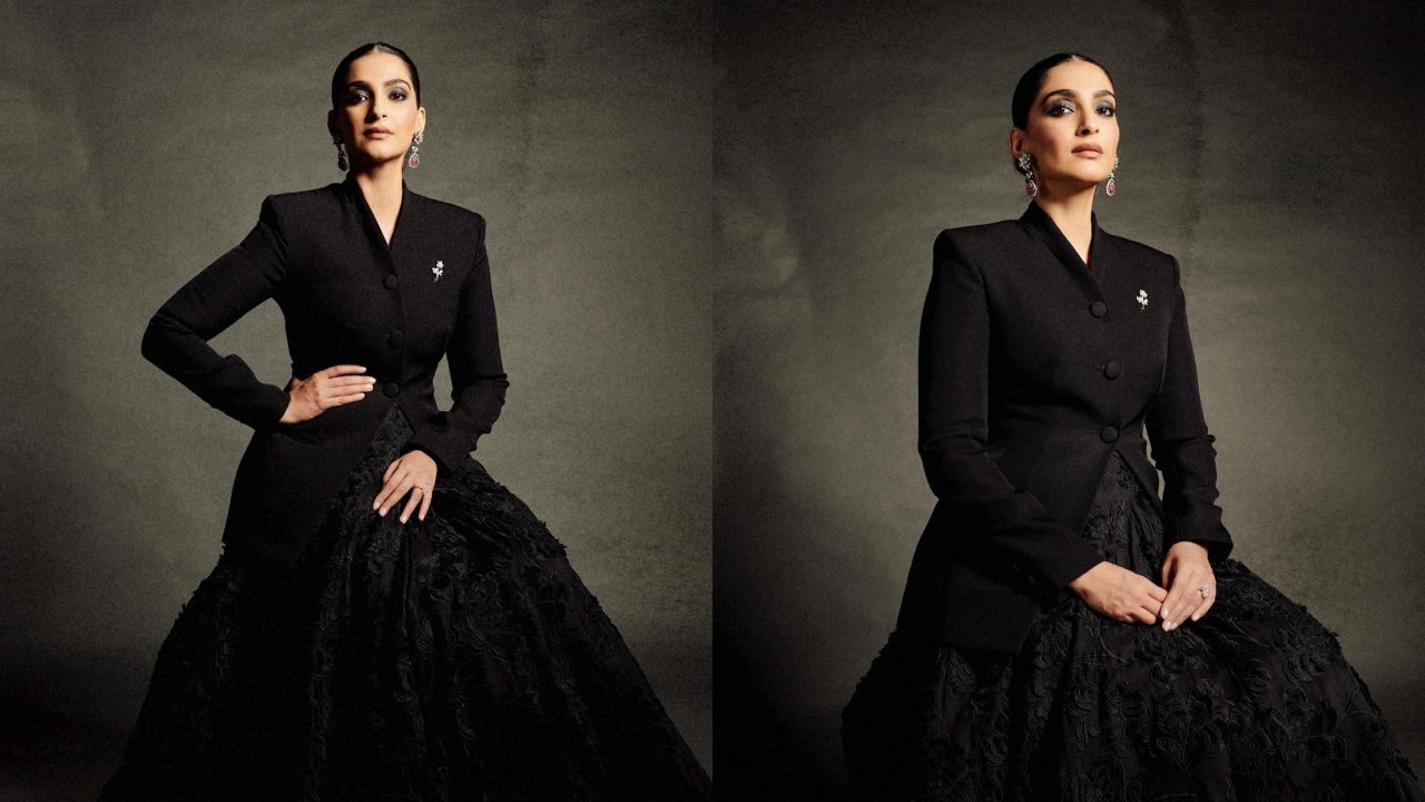 Sonam Kapoor Strikes A Perfect Balance Between Class And Elegance In Black Attire 867585