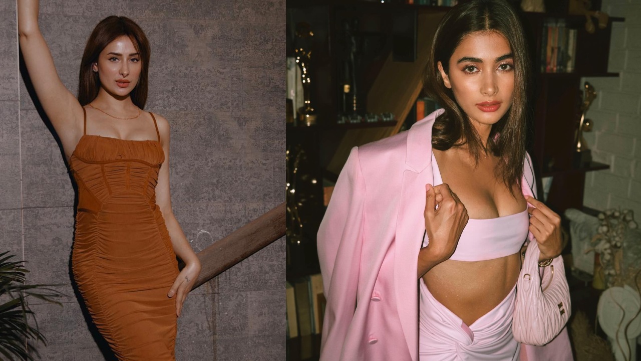 Sort your “night out” closets with Pooja Hegde and Mahira Sharma’s sultry ensembles