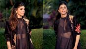 Stunner! Sanjana Sanghi stuns in printed black jacket set worth Rs 250,000 870410