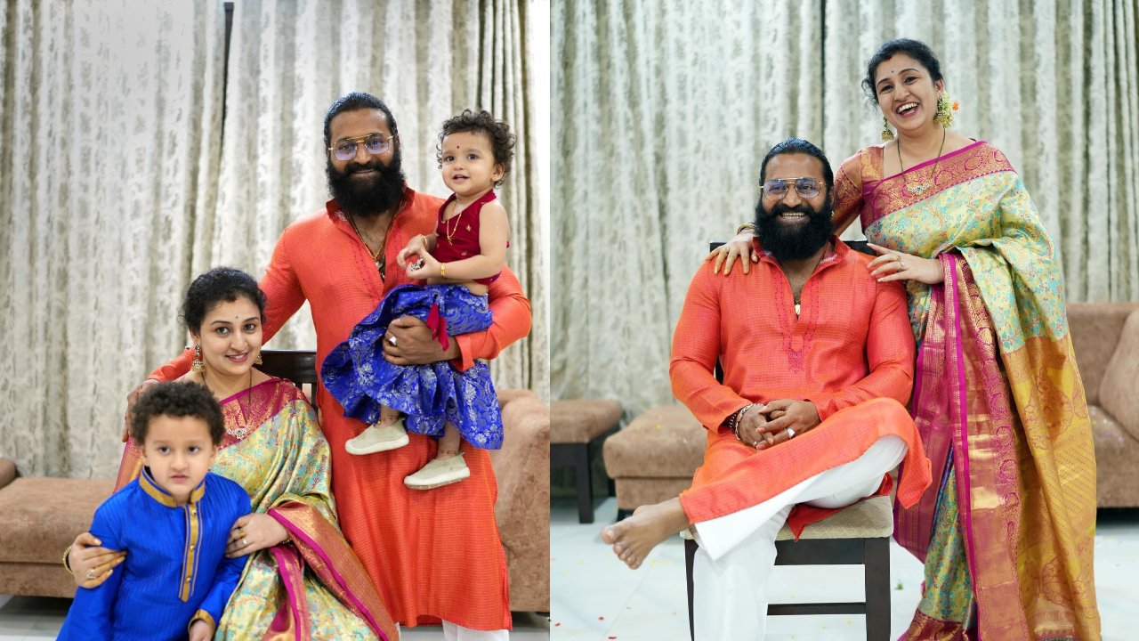 These pictures of Rishab Shetty celebrating Diwali with the family prove he is true Family Man 869037