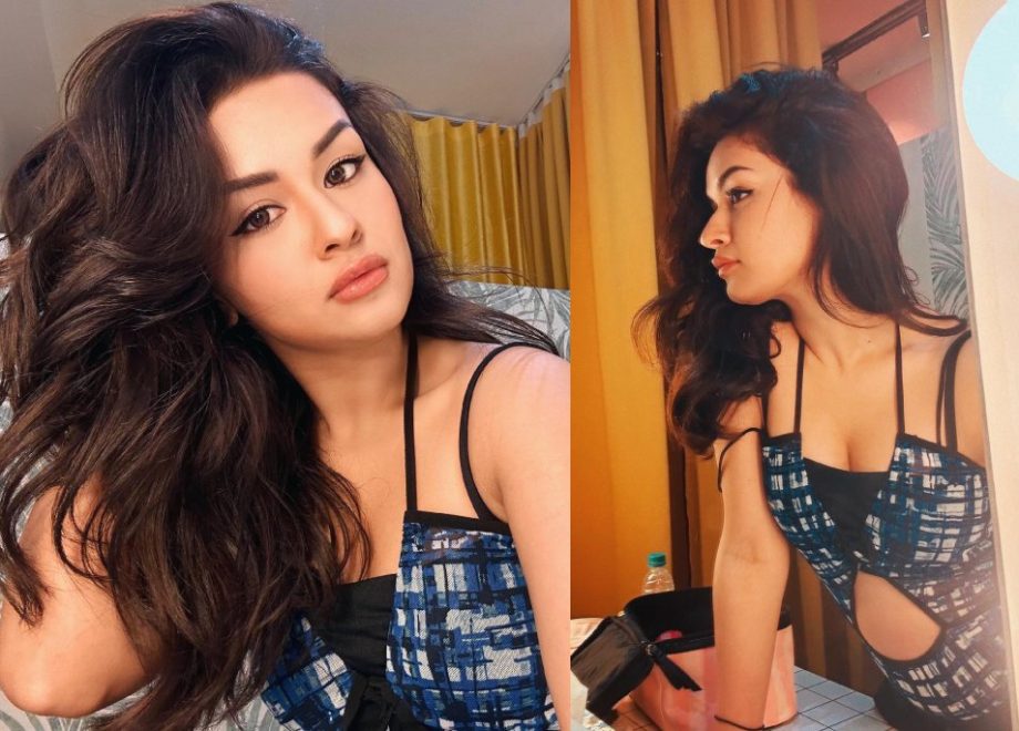 Too Hot! Avneet Kaur Poses Bold In Black Cut-out Dress 870257