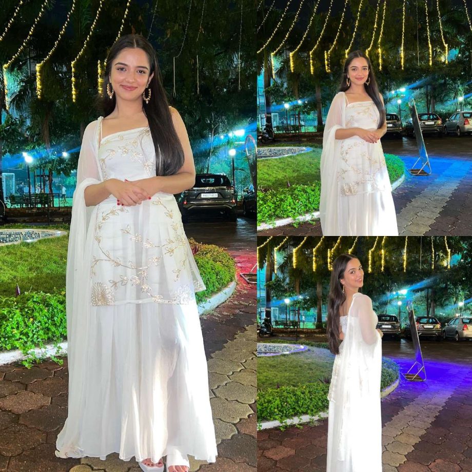 Wedding Guest Style 101: Ahsaas Channa's white embroidered sharara set is must pick 871558