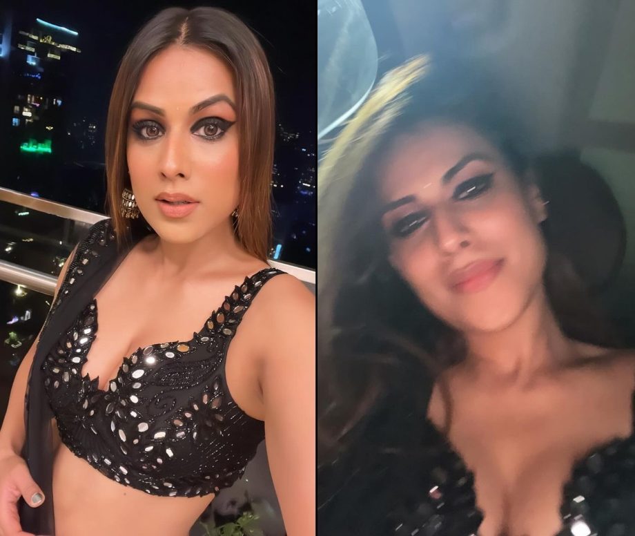 What Sass! Nia Sharma turns sultry in bold black saree and plunge neck blouse design [Photos] 869823