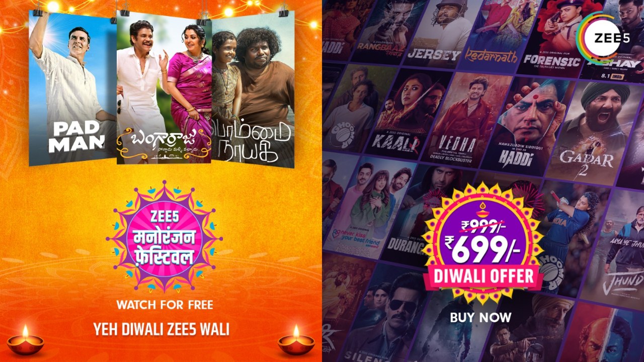 ZEE5 brightens this Diwali with Manoranjan Festival and special discount offers on premium subscriptions