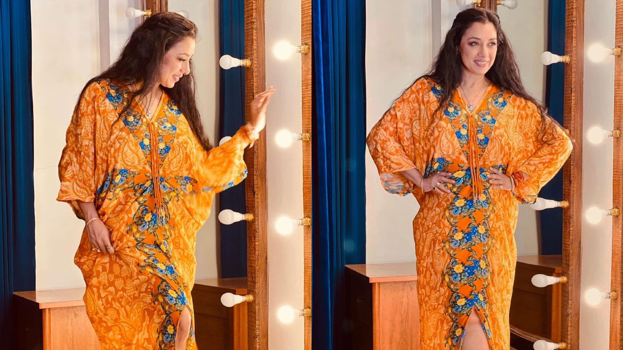 Anupamaa actress Rupali Ganguly goes quirky in orange Kaftan worth Rs 29000