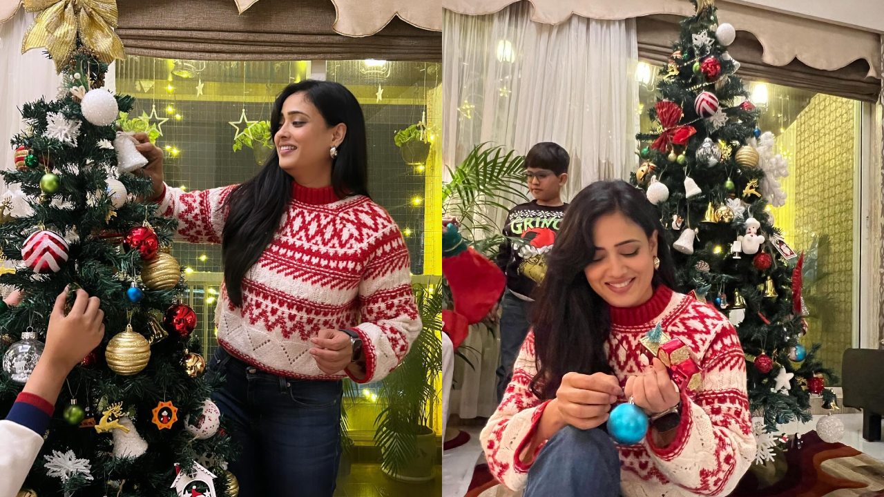 [Photos] Shweta Tiwari gears up for Christmas 2023 with family
