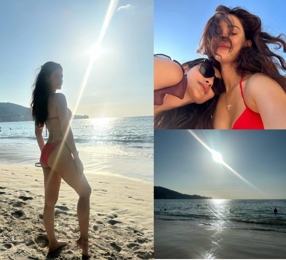 Beach Babes: Mouni Roy and Disha Patani raise temperature in sassy bikini sets 874665