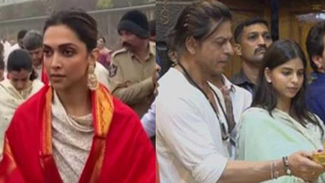 Celebrities seek divine blessings: Deepika Padukone at Tirupati, Shah Rukh Khan visits Sai Baba Temple in Shirdi
