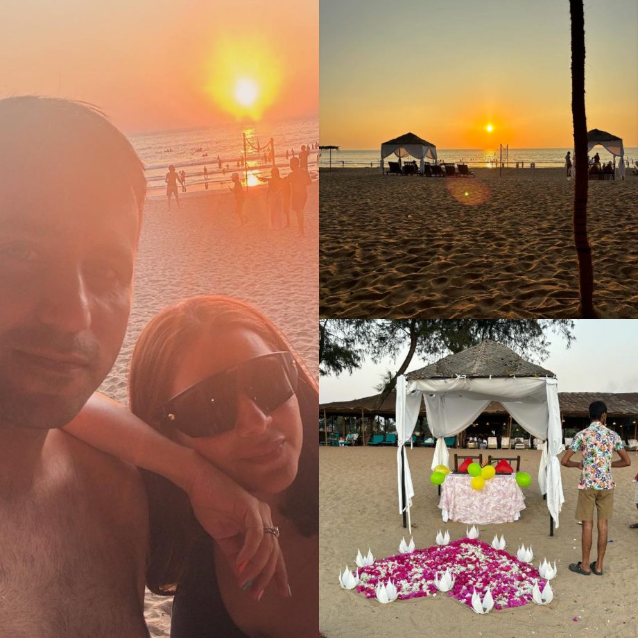 Couple Goals: Shraddha Arya takes a dreamy walk on beach with husband Rahul Nagal [Photos] 876317