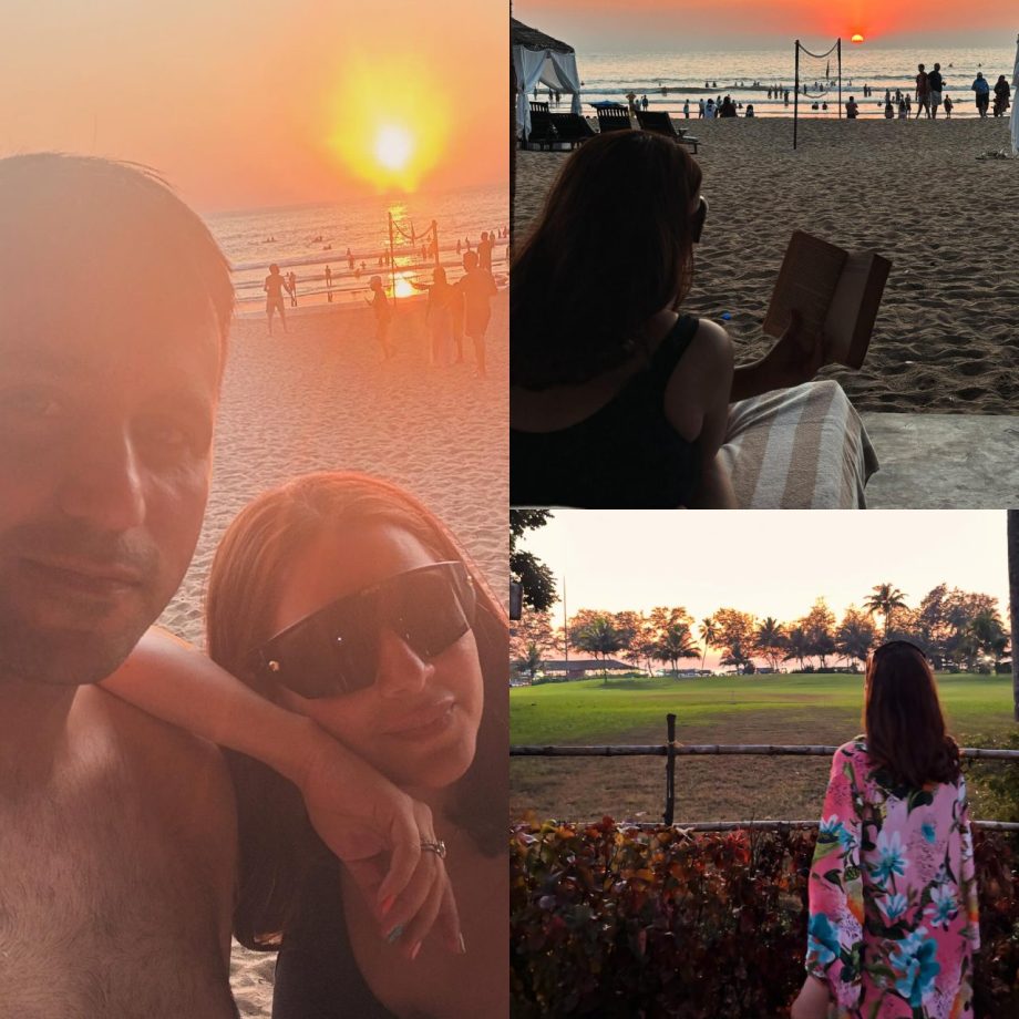 Couple Goals: Shraddha Arya takes a dreamy walk on beach with husband Rahul Nagal [Photos] 876318