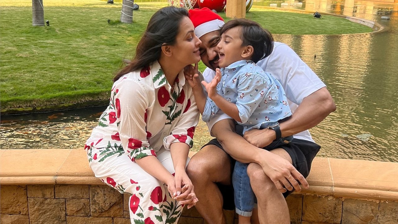 Cuteness Overloaded! Anita Hassanandani Goes Candid With Husband And Son
