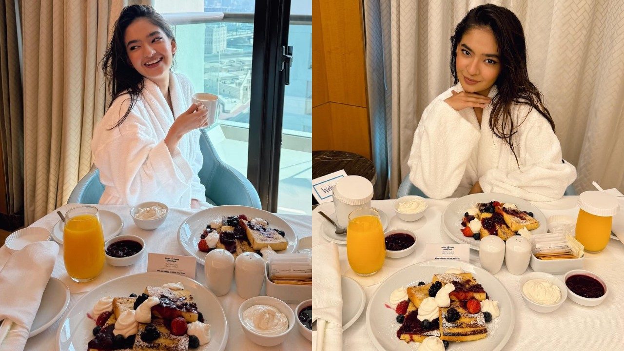 Dubai Diaries: Anushka Sen enjoys a scrumptious breakfast meal, see photos
