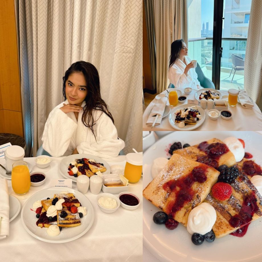 Dubai Diaries: Anushka Sen enjoys a scrumptious breakfast meal, see photos 871799