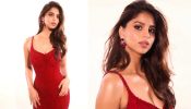 Glam on edge! Suhana Khan goes spicy in cherry red sequinned bodycon [Photos] 874639