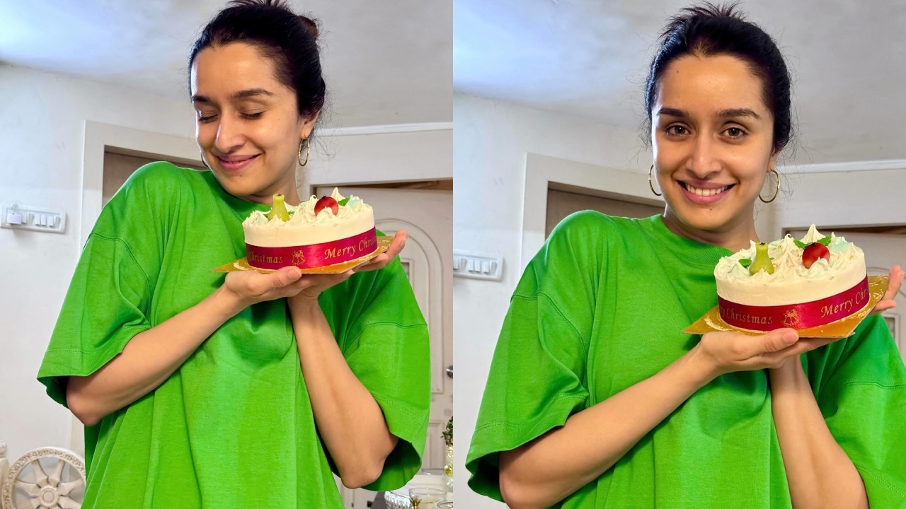 Happy Christmas: Shraddha Kapoor celebrates with delectable cheesecake
