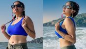 Hotness Alert! Manisha Rani flaunts toned midriff in blue sports bra and cargo pant 872041