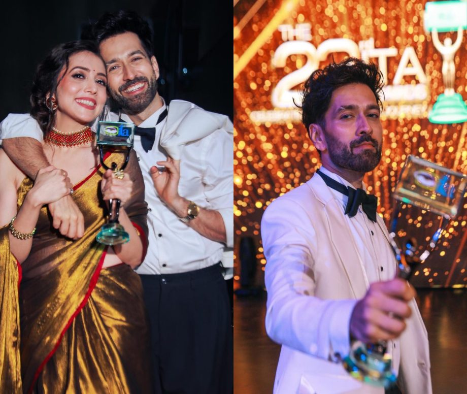 ITA Awards 2023: Nakul Mehta takes home best actor award again, celebrates with wife Jankee 873193