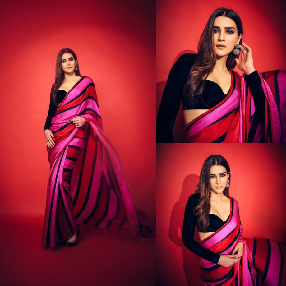 Kriti Sanon Looks 'Wow' In Rouge To Rosette Pink Saree 875301