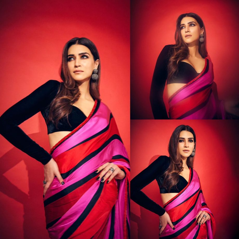 Kriti Sanon Looks 'Wow' In Rouge To Rosette Pink Saree 875302