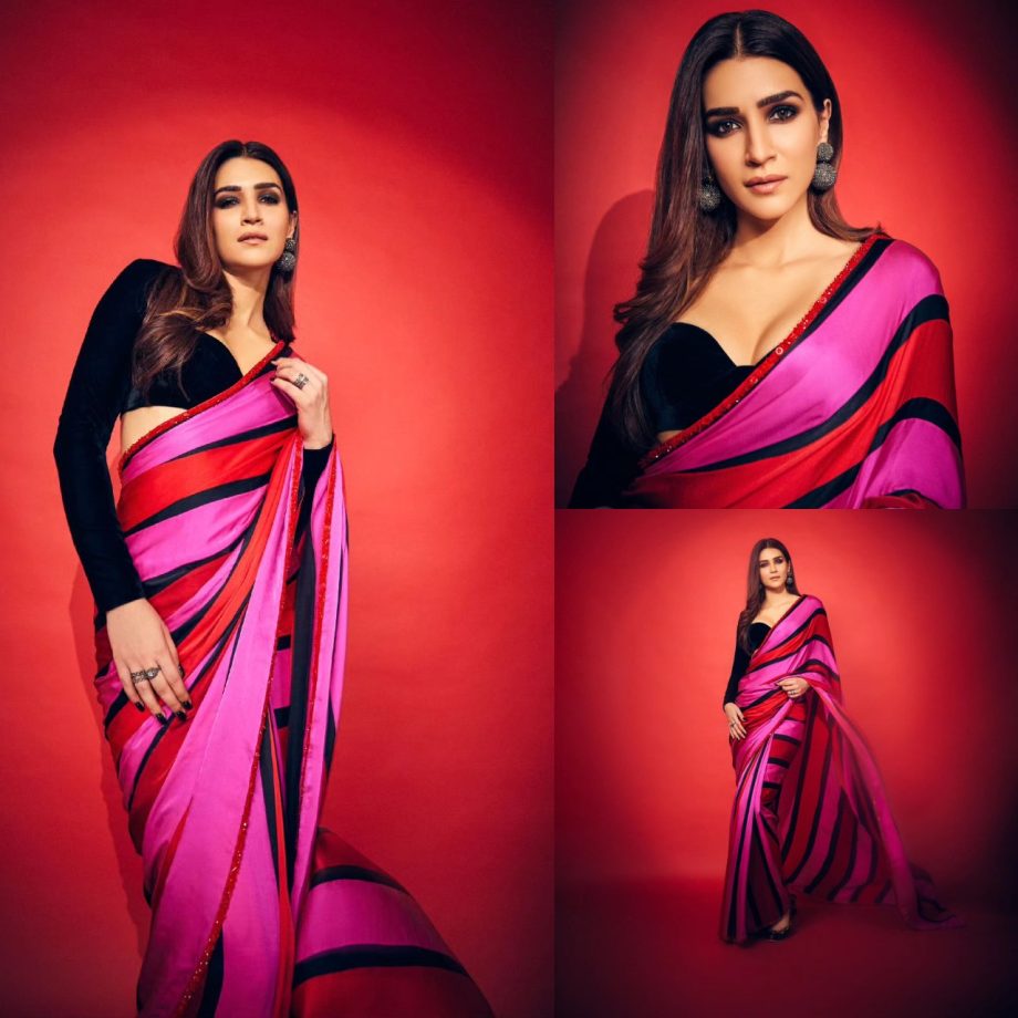 Kriti Sanon Looks 'Wow' In Rouge To Rosette Pink Saree 875300