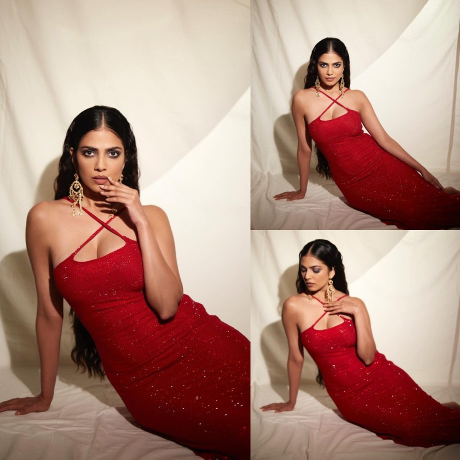 Malavika Mohanan Horns 'Christmas' Vibes In Red Shimmery Dress, Take A Look 874496
