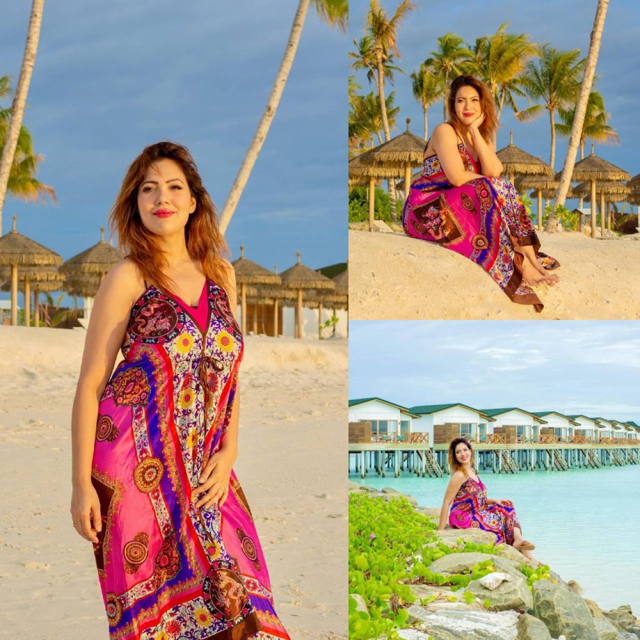 Munmun Dutta aka Babita Ji stuns in abstract print beach dress, check out 873841