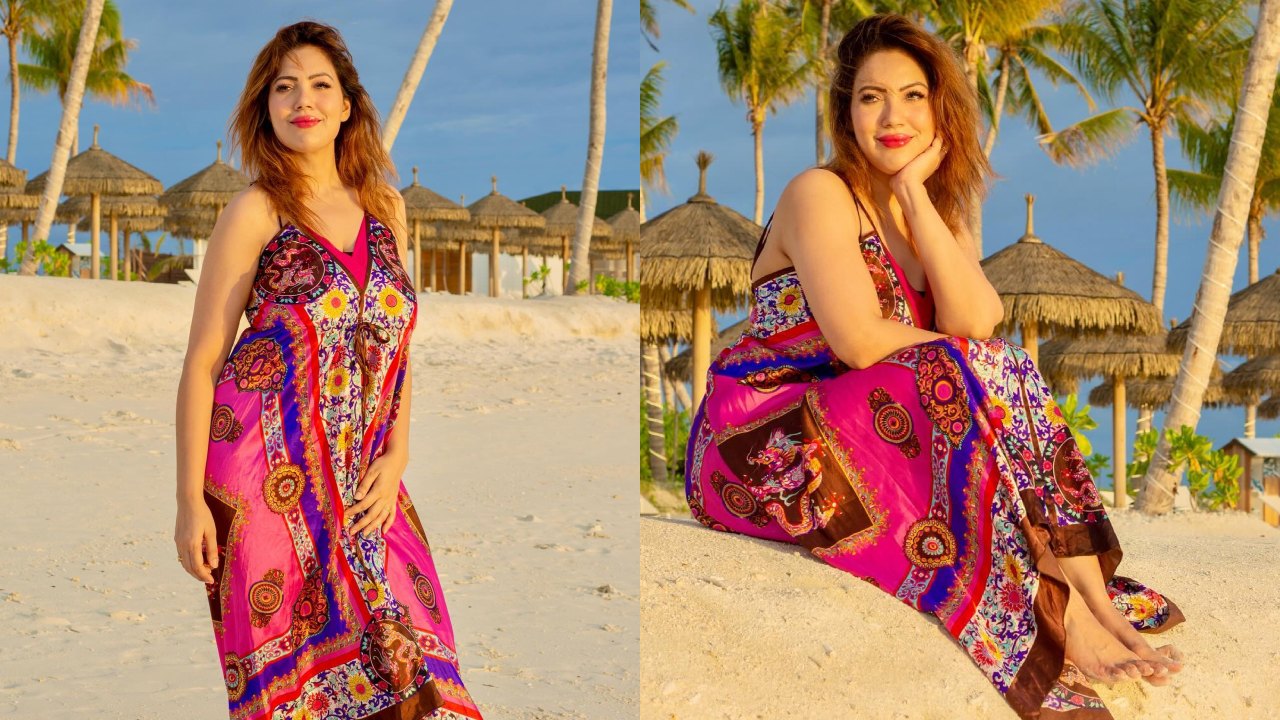 Munmun Dutta aka Babita Ji stuns in abstract print beach dress, check out