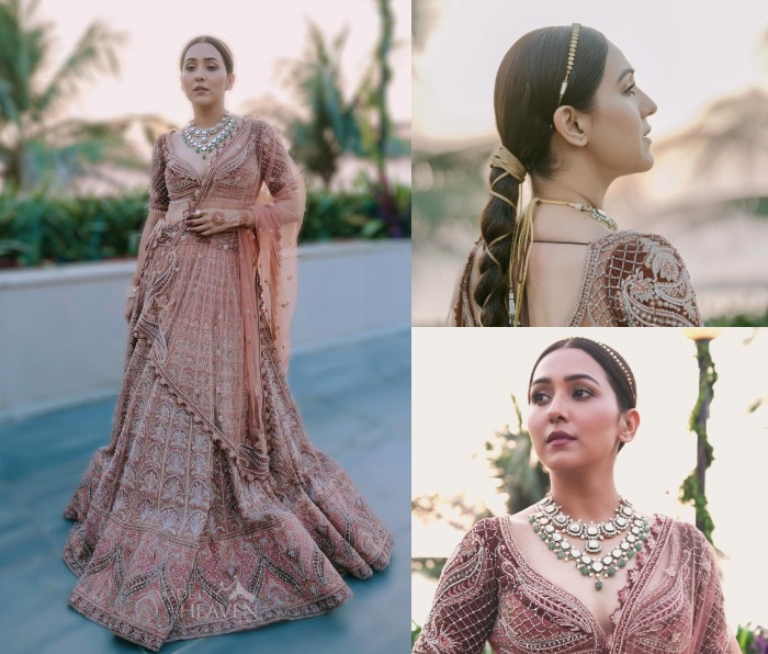 Neeti Mohan is beauty to behold in heavy embellished beige lehenga set, see photos 873360