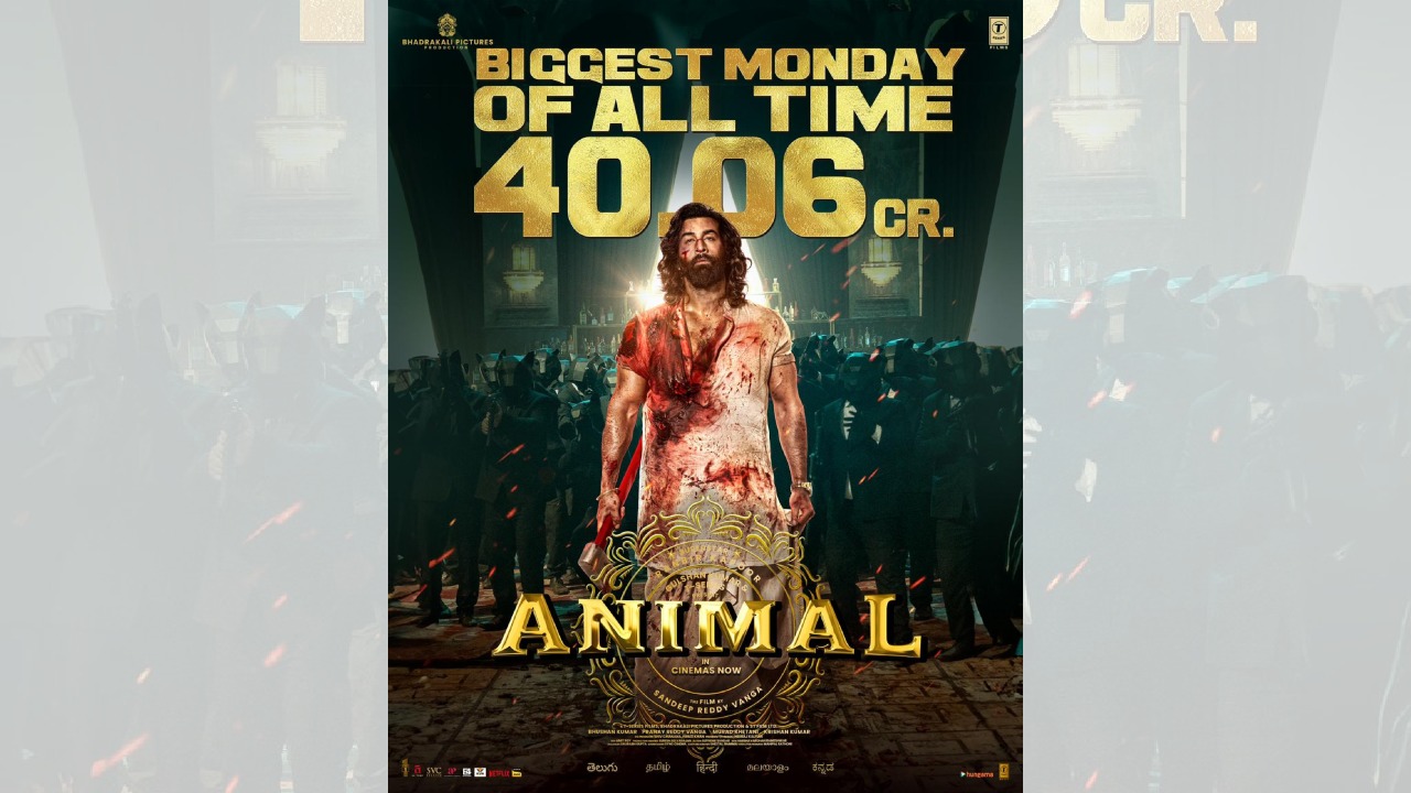 Ranbir Kapoor starrer Animal gives the biggest Monday of all time, conquers Monday by collecting Rs 40.06 crores 872181