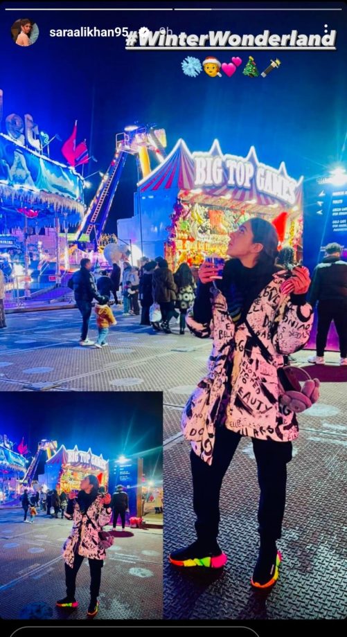 Sara Ali Khan kicks off Christmas celebrations in Winter Wonderland, London 874906
