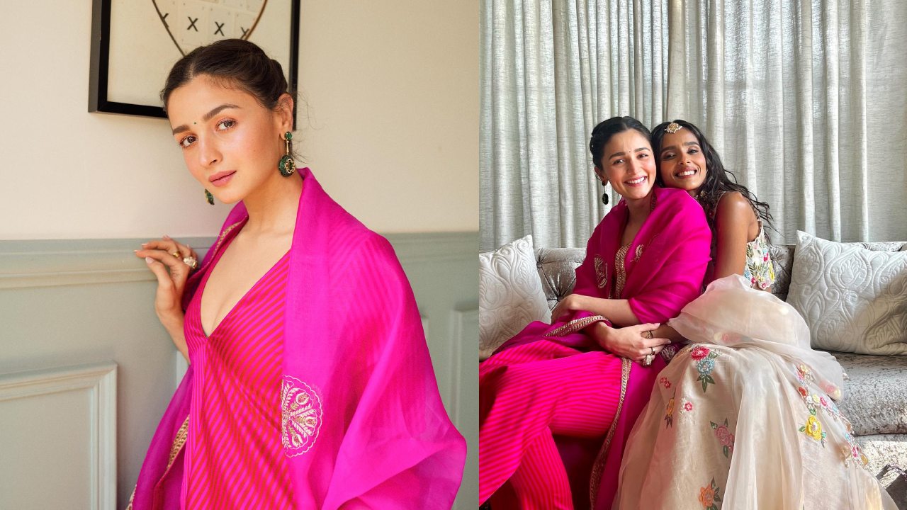 Say Yes to Pink: Alia Bhatt's stylish kurta set for your bridesmaid wardrobe 873602