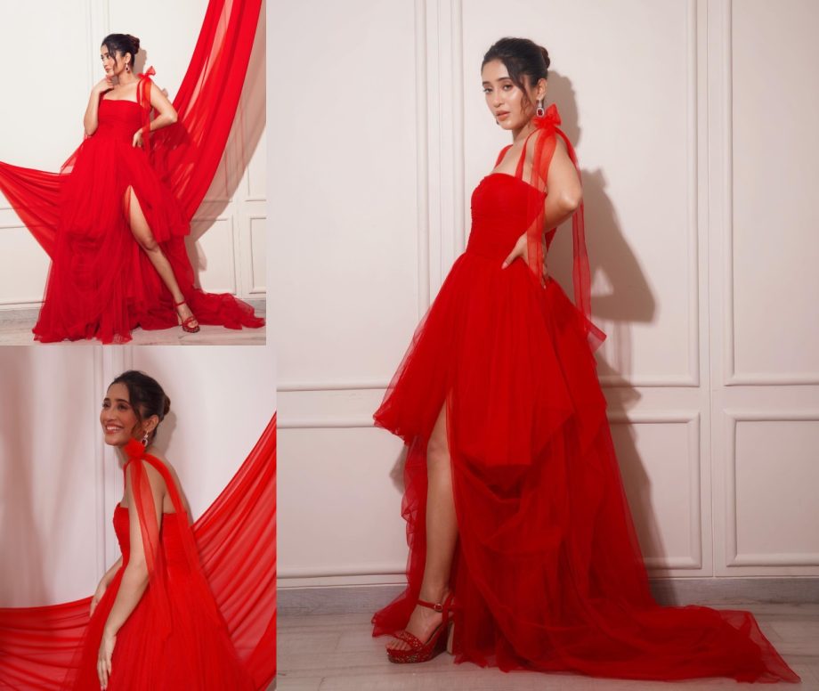 Style Your Christmas Like Tejasswi Prakash, Hina Khan And Shivangi Joshi In Red Dress 874588