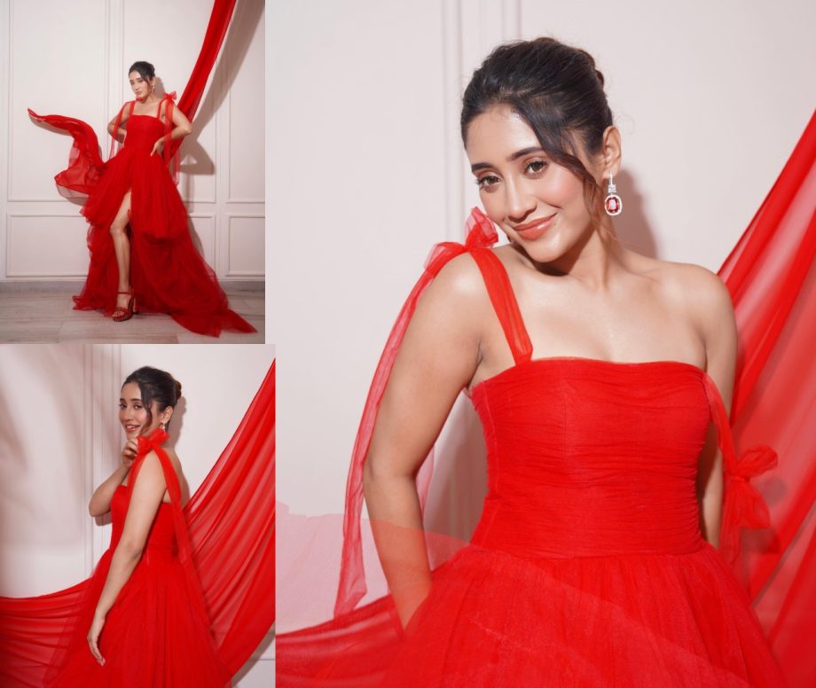 Style Your Christmas Like Tejasswi Prakash, Hina Khan And Shivangi Joshi In Red Dress 874589