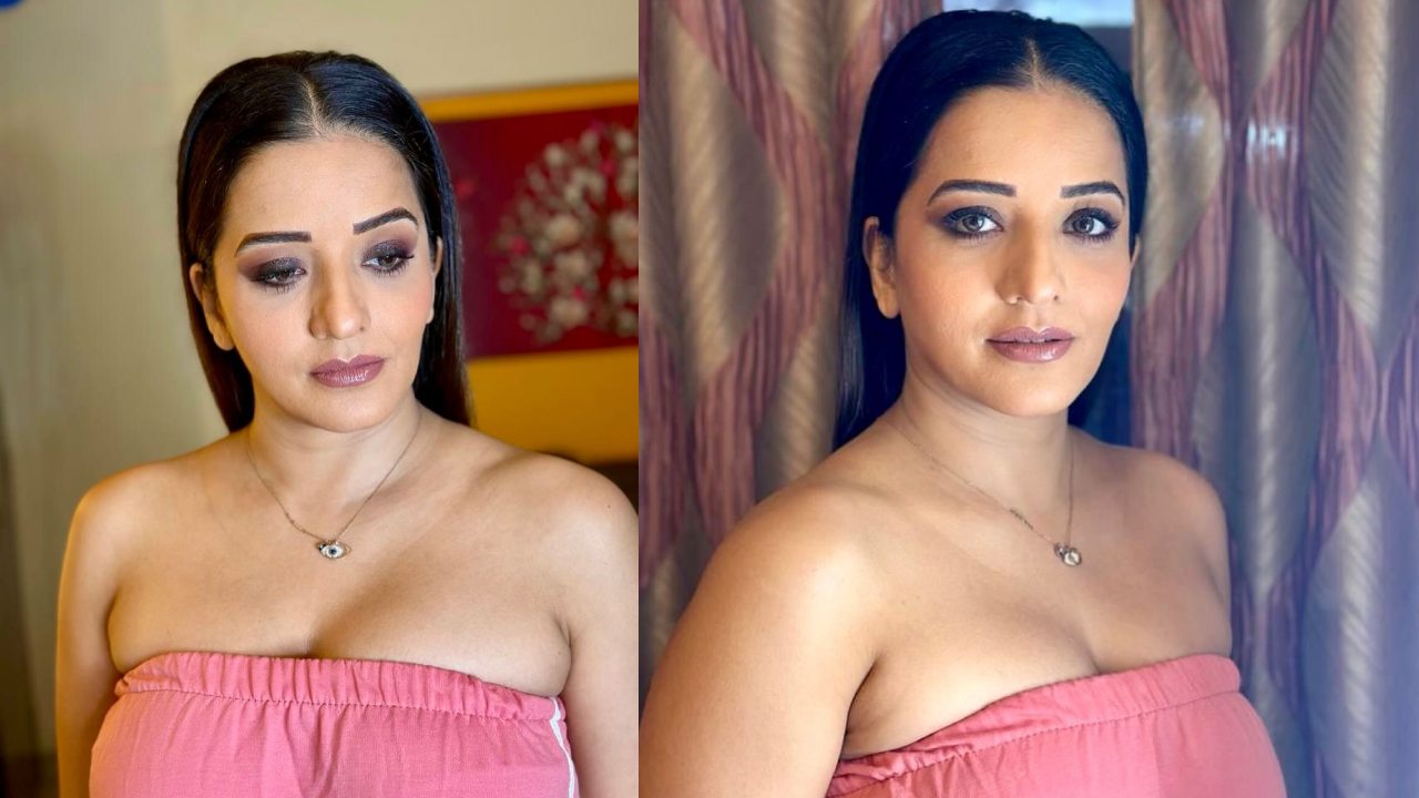 Super Sensuous! Bhojpuri actress Monalisa ups glam in off-shoulder pink top [Photos]