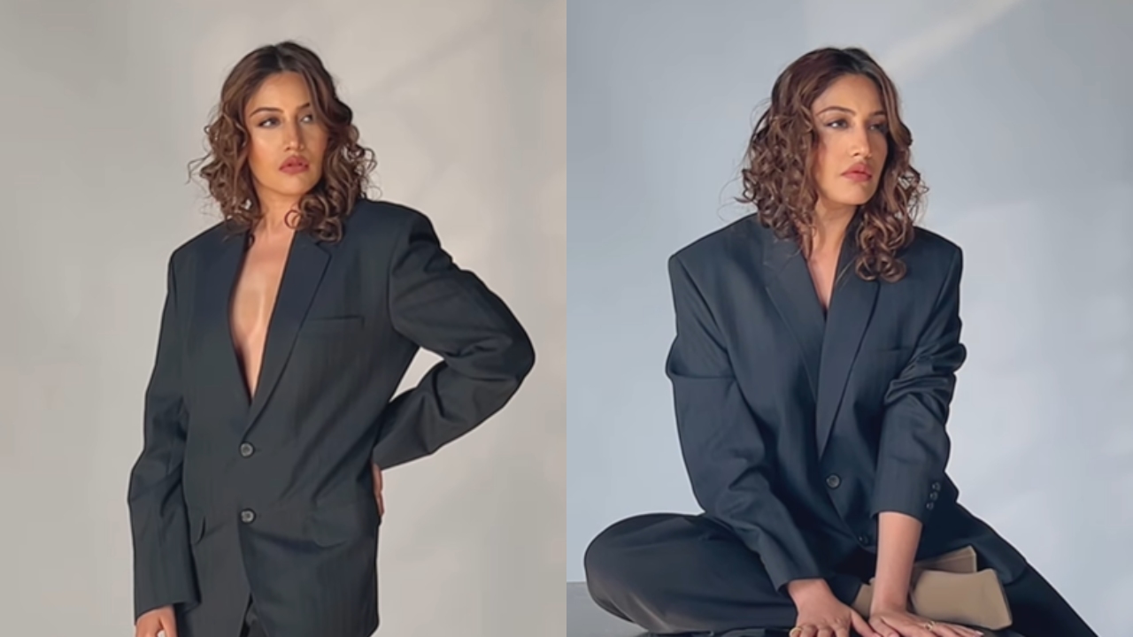 Surbhi Chandna turns boss lady in an oversized pantsuit, watch