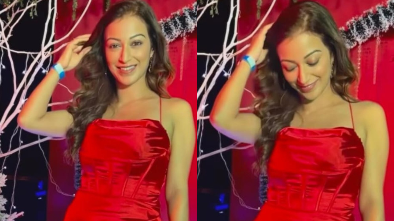 TMKOC’S Sunayana Fozdar Strikes A Pose In Red Hot Dress, See Photos