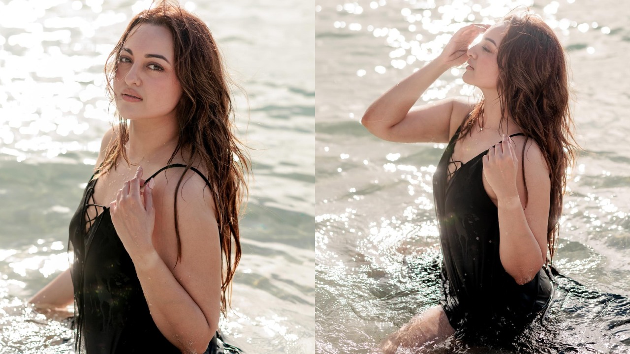 Too Hot To Handle! Sonakshi Sinha Turns Mermaid In Black Monokini