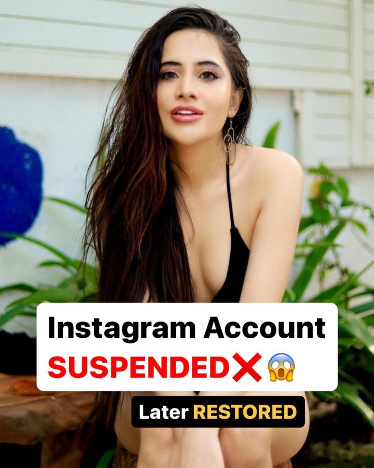 Urfi Javed's Instagram account suspended, here’s what happened next 871930