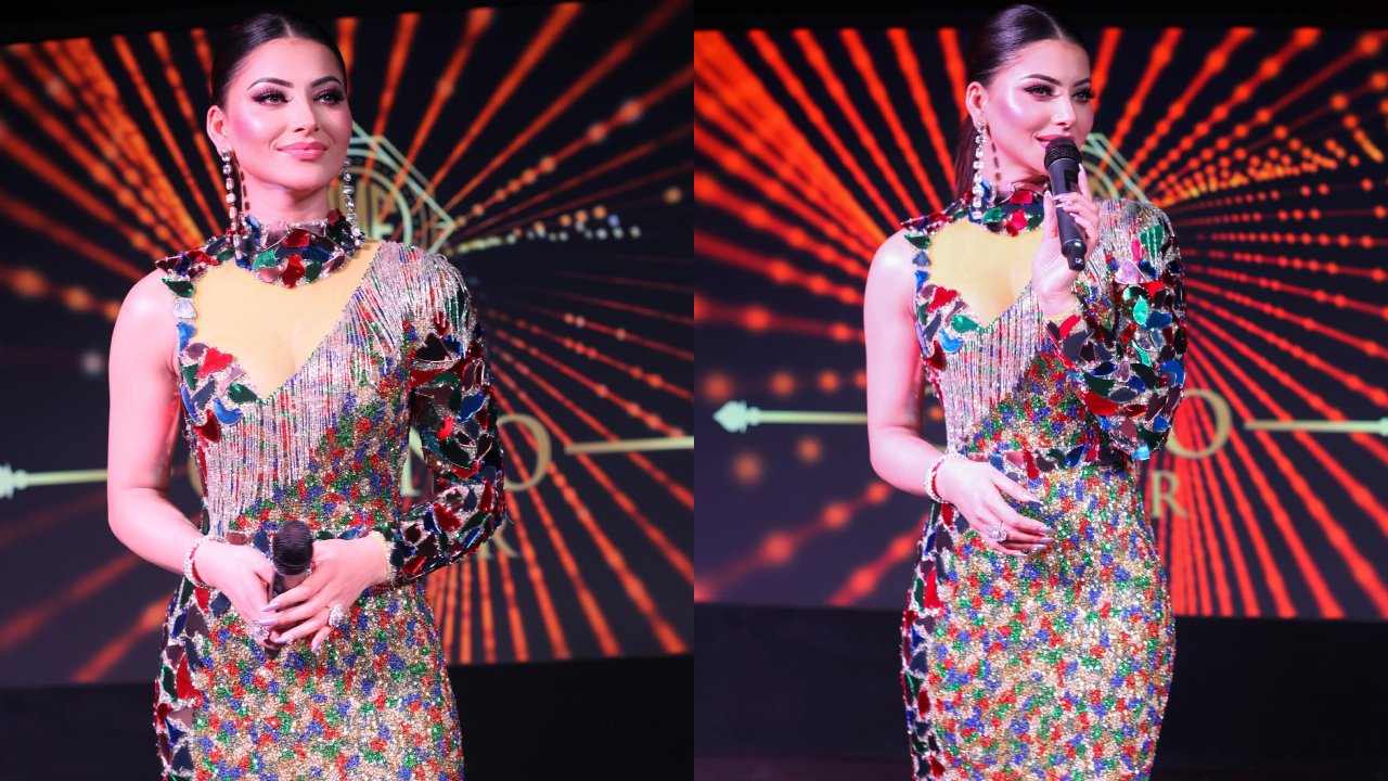 Urvashi Rautela Gets Into Spotlight In Colorful Beaded Dress, See Photos 874085