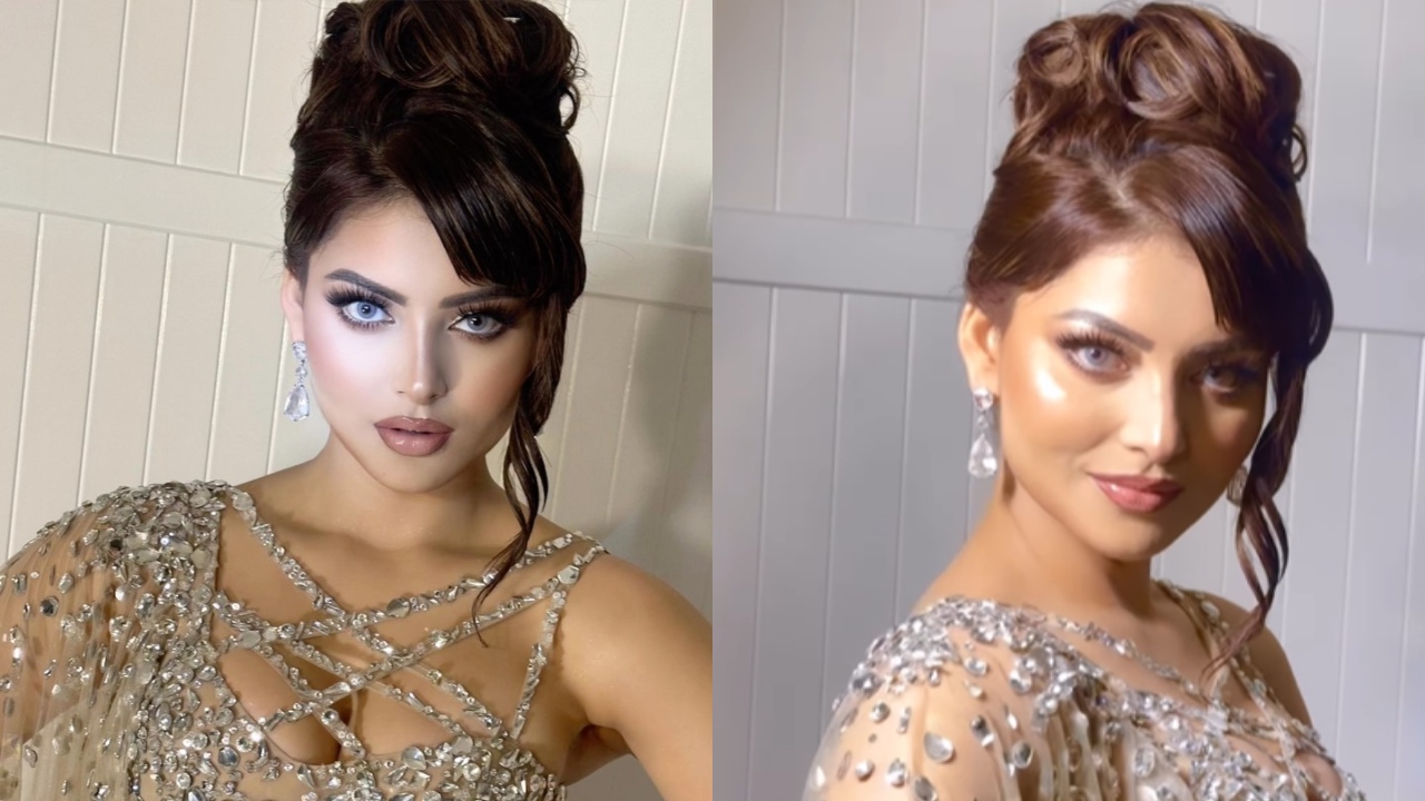 Urvashi Rautela is a vision to behold in ombre sequinned gown dress, watch