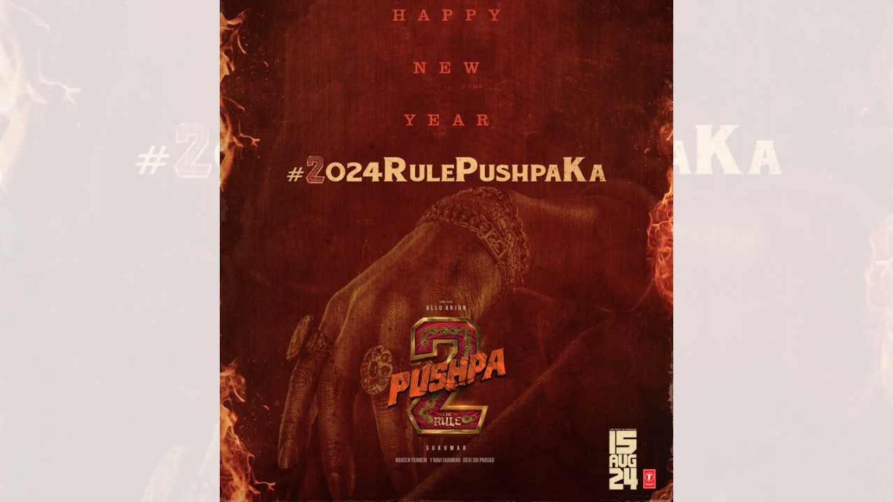 #2024RulePushpaKa! Makers of Pushpa 2: The Rule wishes Happy New Year to the audiences! 876459