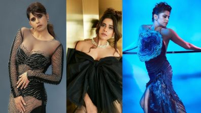 A Look Into Saiee Tamhankar’s Exquisite Black Dress Collection