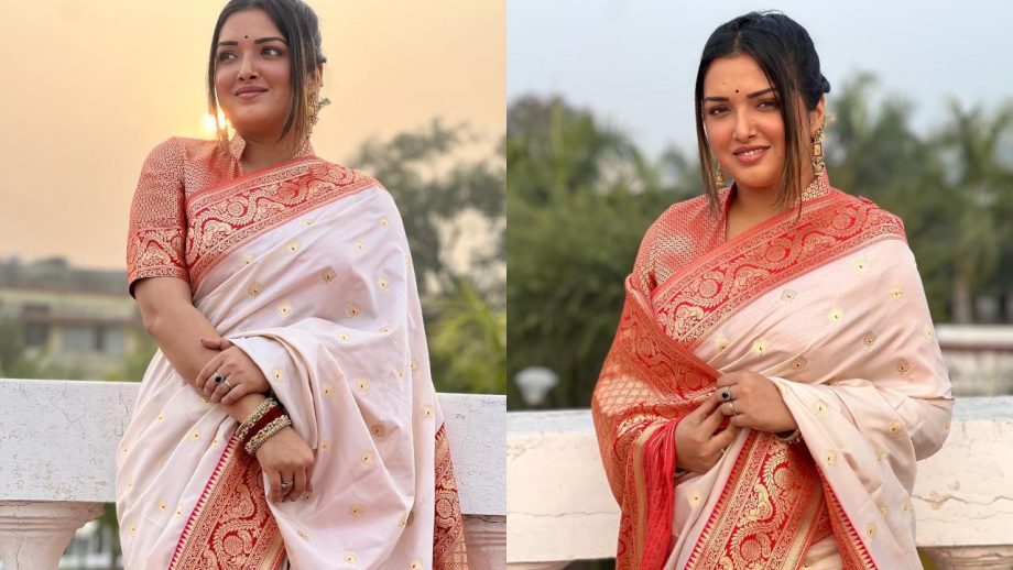 Aamrapali Dubey drops traditional fashion goals in benarasi saree 880168