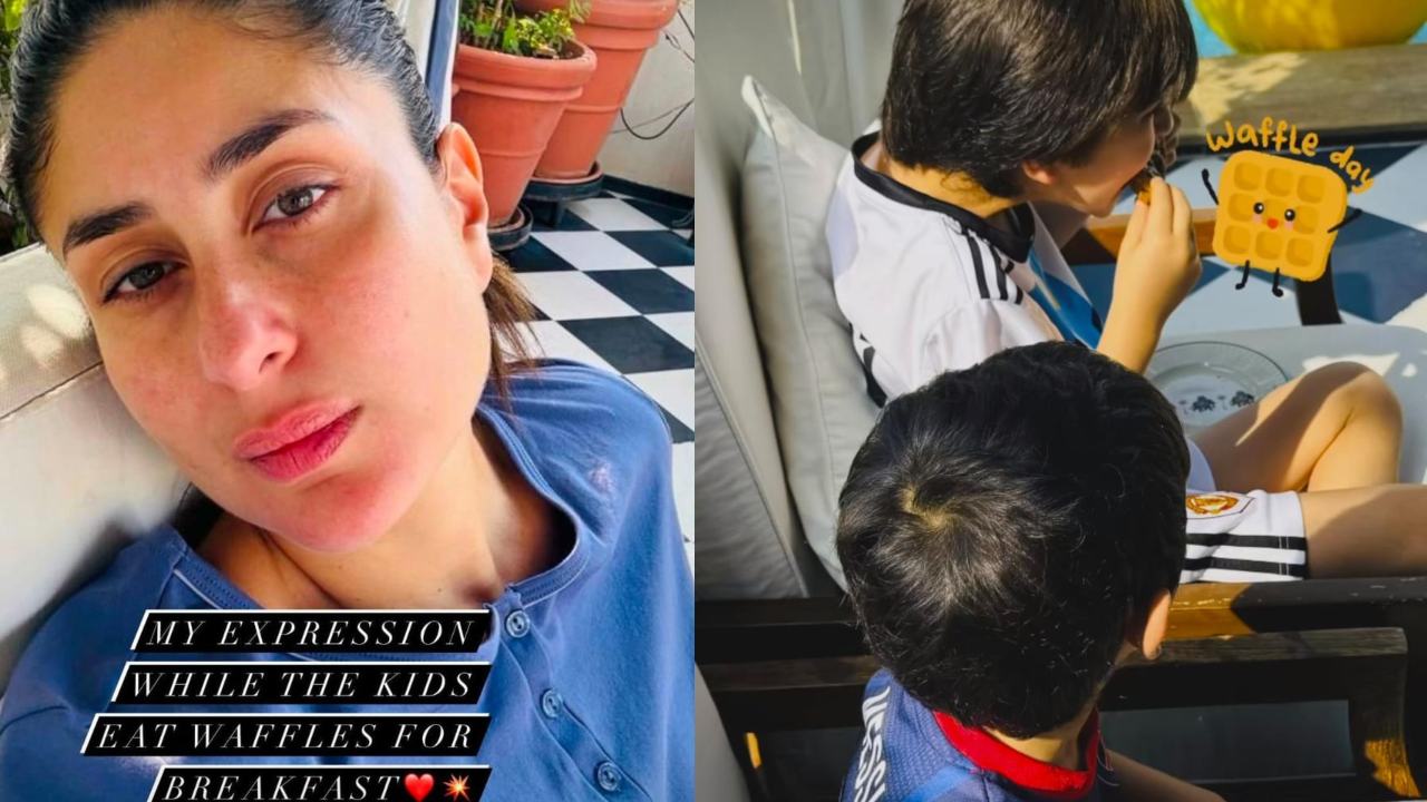 Adorable! Here’s how Kareena Kapoor spends her mornings with her sons Taimur and Jeh