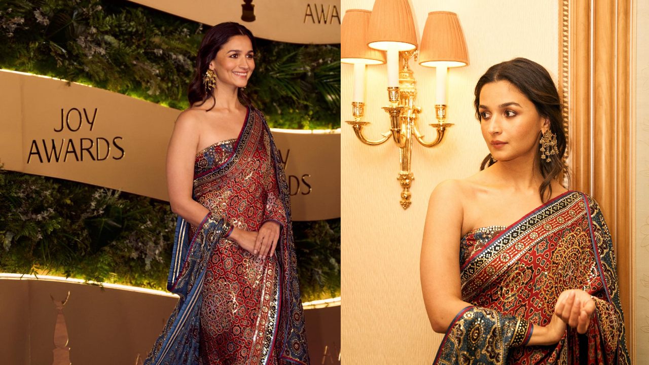 Alia Bhatt keeps it royal in intricately embroidered handcrafted saree at Joy Awards 2024, check out