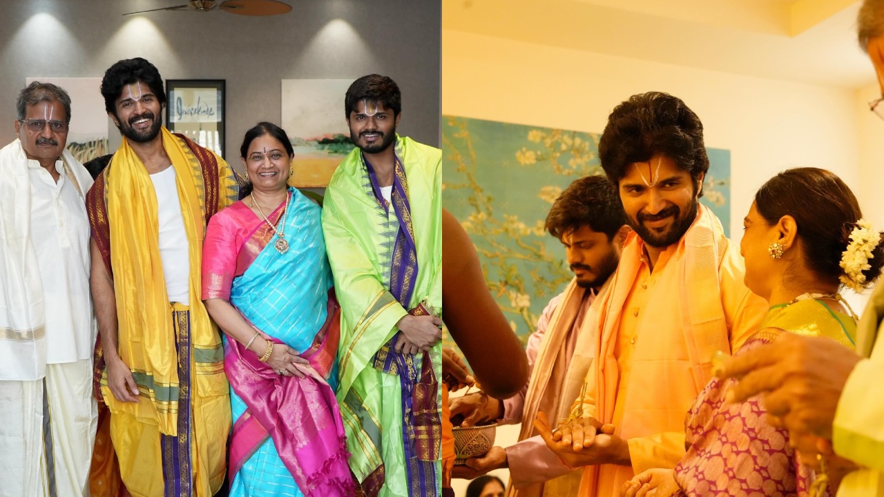All Smiles: Vijay Deverakonda celebrates Makar Sankranthi with family, see photos