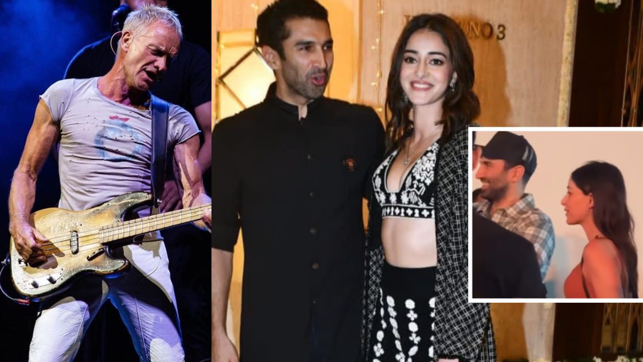 Ananya Panday and Aditya Roy Kapur enjoy a musical extravaganza at Sting’s Lollapalooza performance
