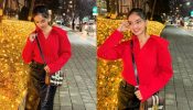 Anushka Sen Begins 2024 In Style Wearing Leather Co-ord Set With Red Sweater